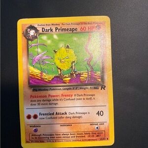 Dark Primeape Pokémon Card